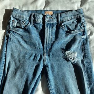 Mother The Insider Ankle in Bloom And Doom